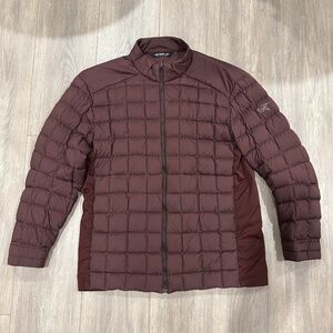 Arc'teryx Rico Men's Down Quilted Jacket Lightweight, Maroon Men's LARGE